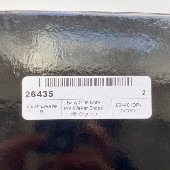 Sarah Louise Ivory newborn Baby Pre-Walker Shoes - Picture 7 of 8